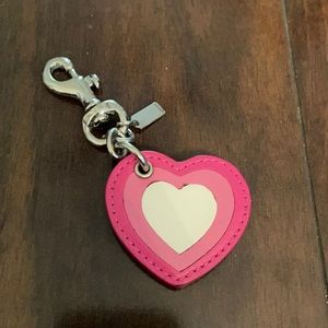 Coach Heart Keychain